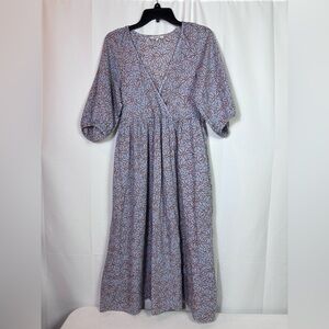 Madewell Marianna Puff Sleeve Midi Dress S Dream On Daisies Cottagecore Boho